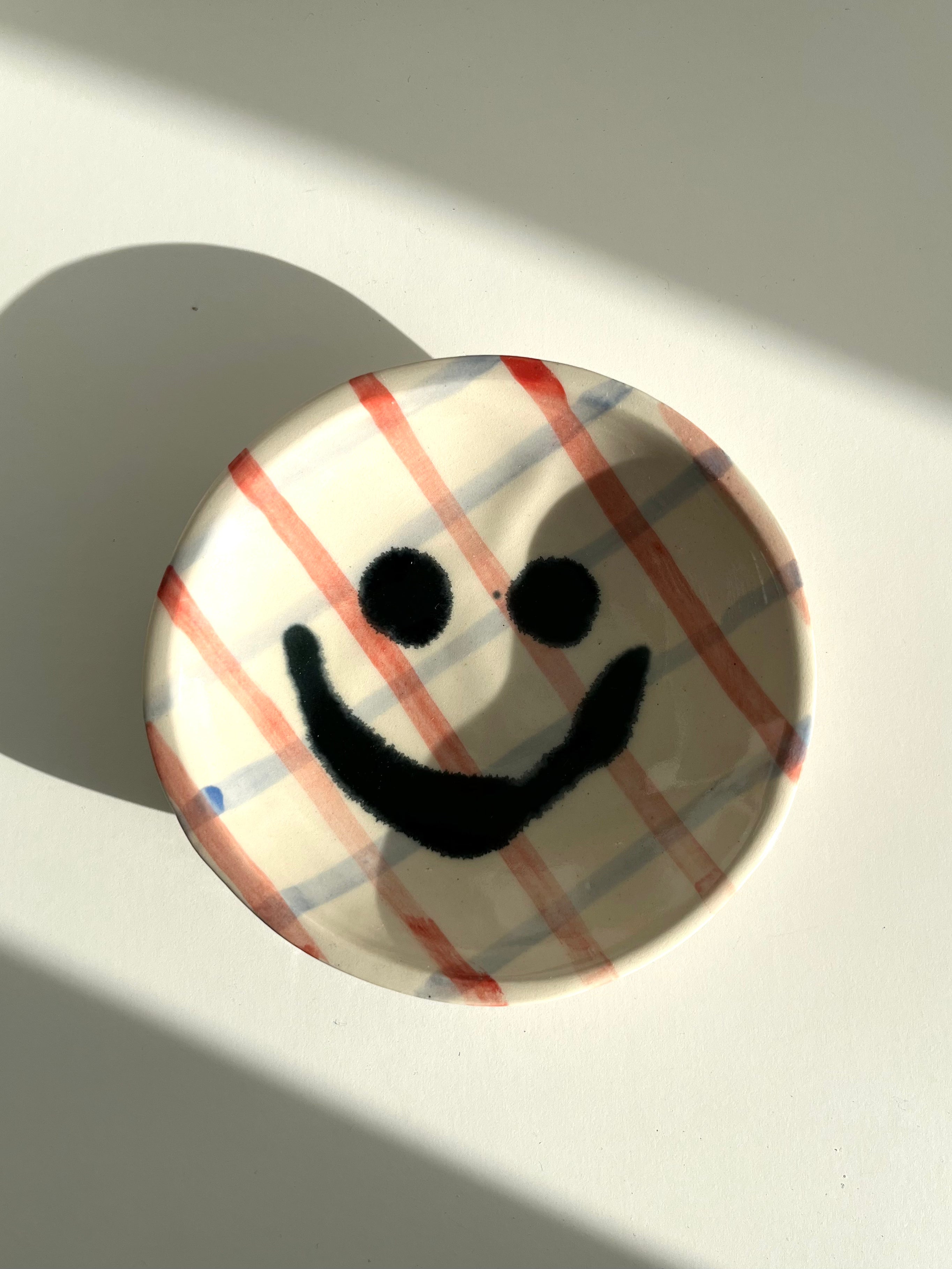 “You are funny” M - blue & red grid