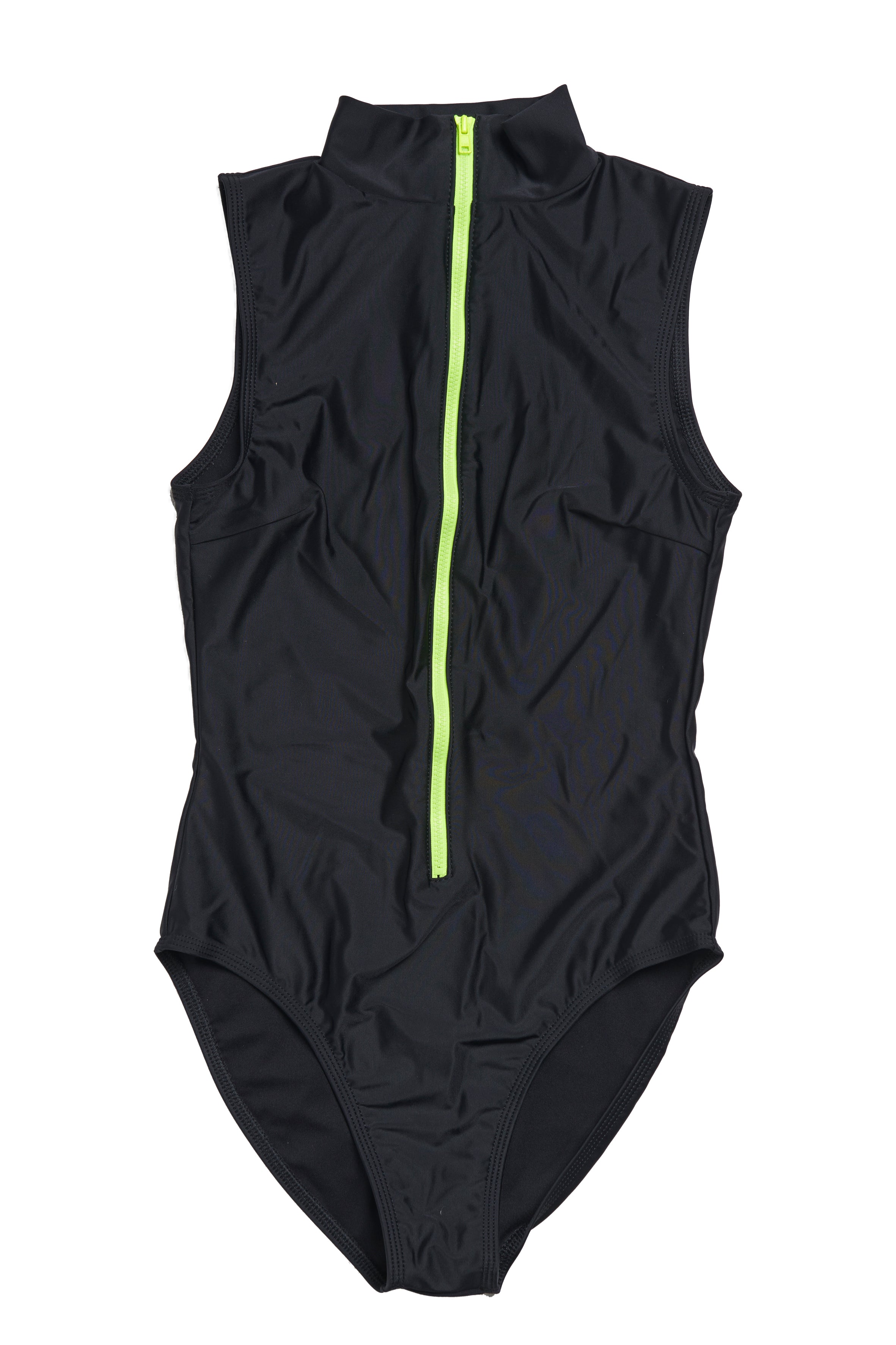 Sjósundbolur BAHNS - svartur, neon zipper
