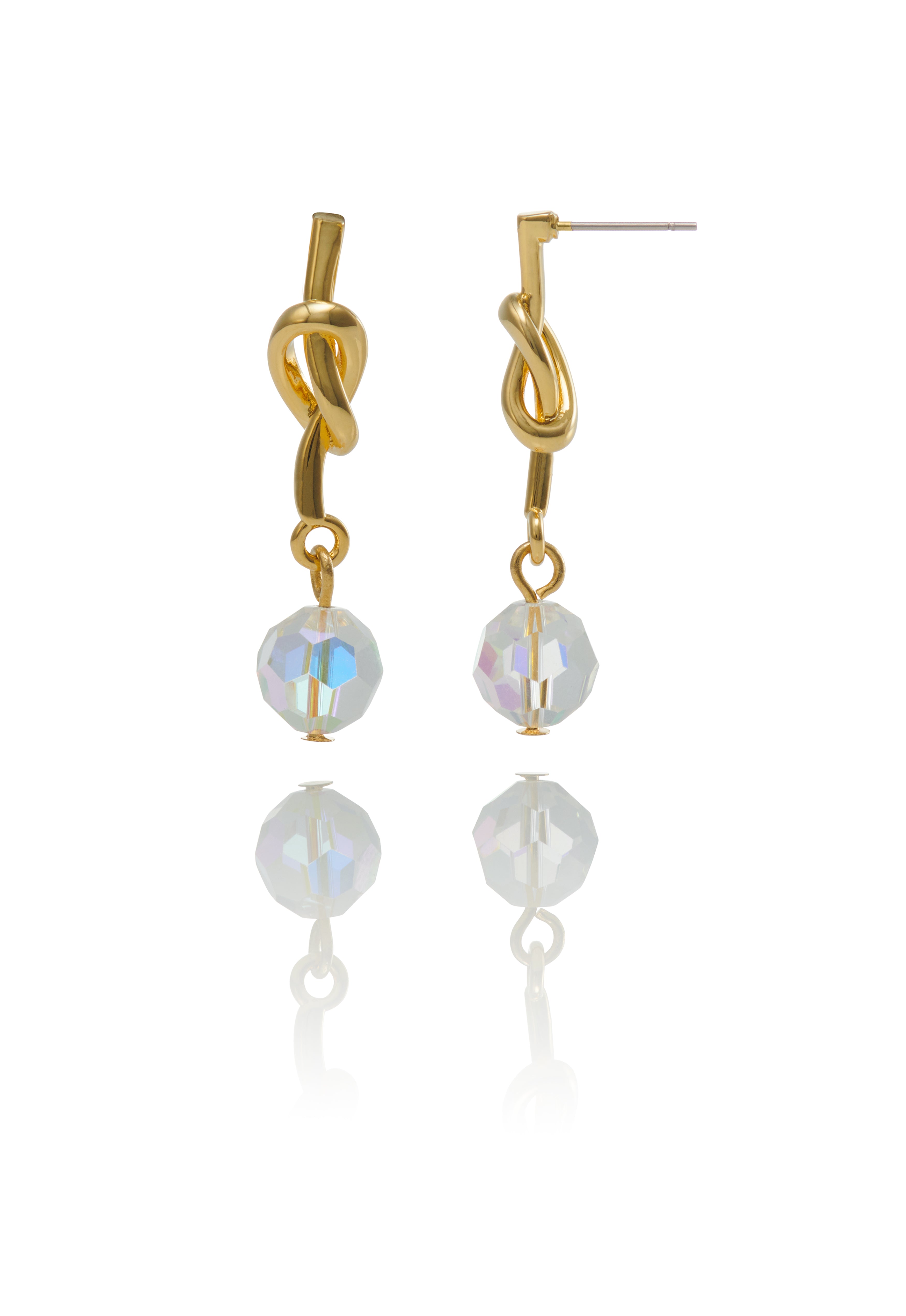 Knot Earrings Gold