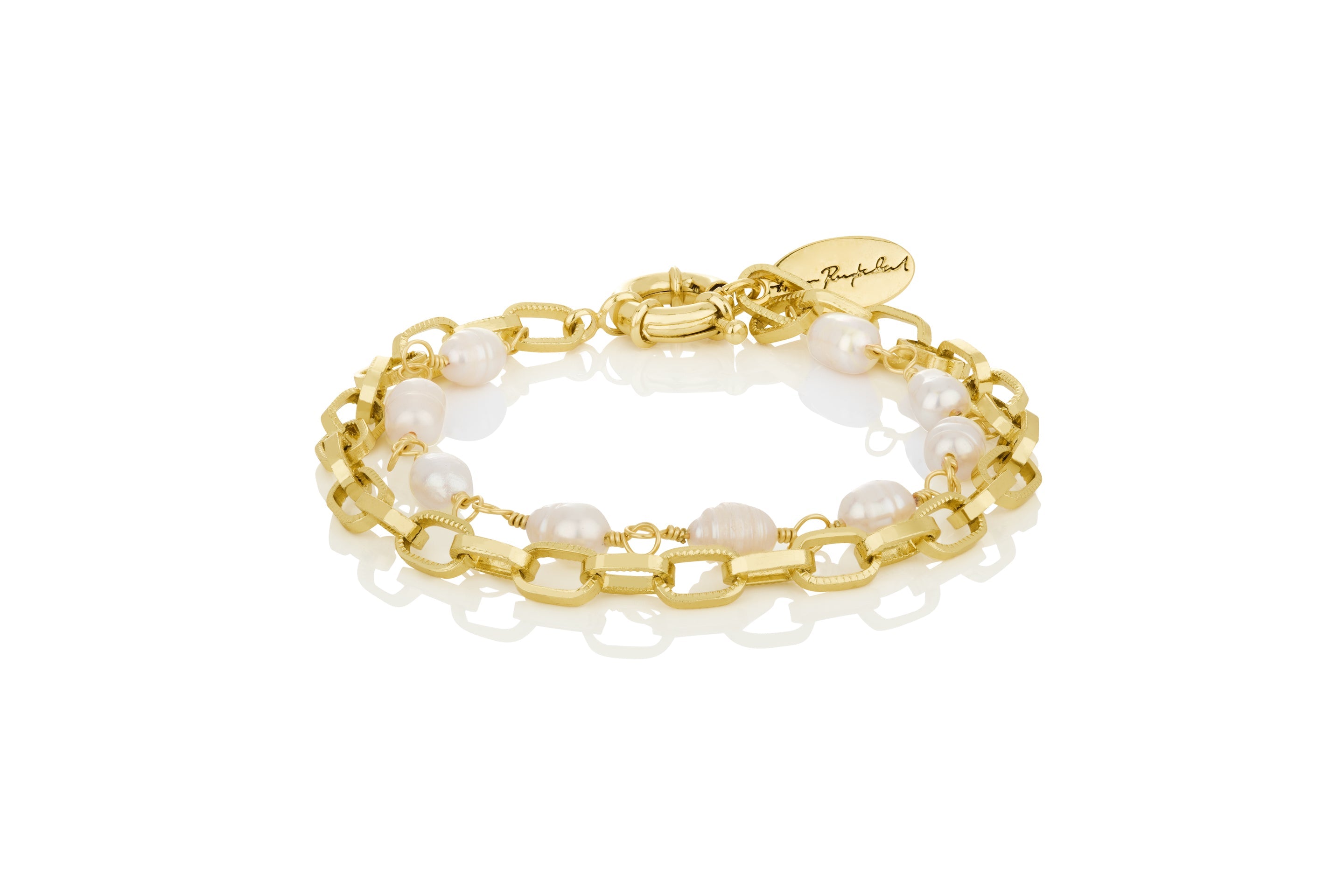 Ferskvatns perlu armband