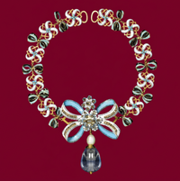 Jewel Scarf - Burgundy