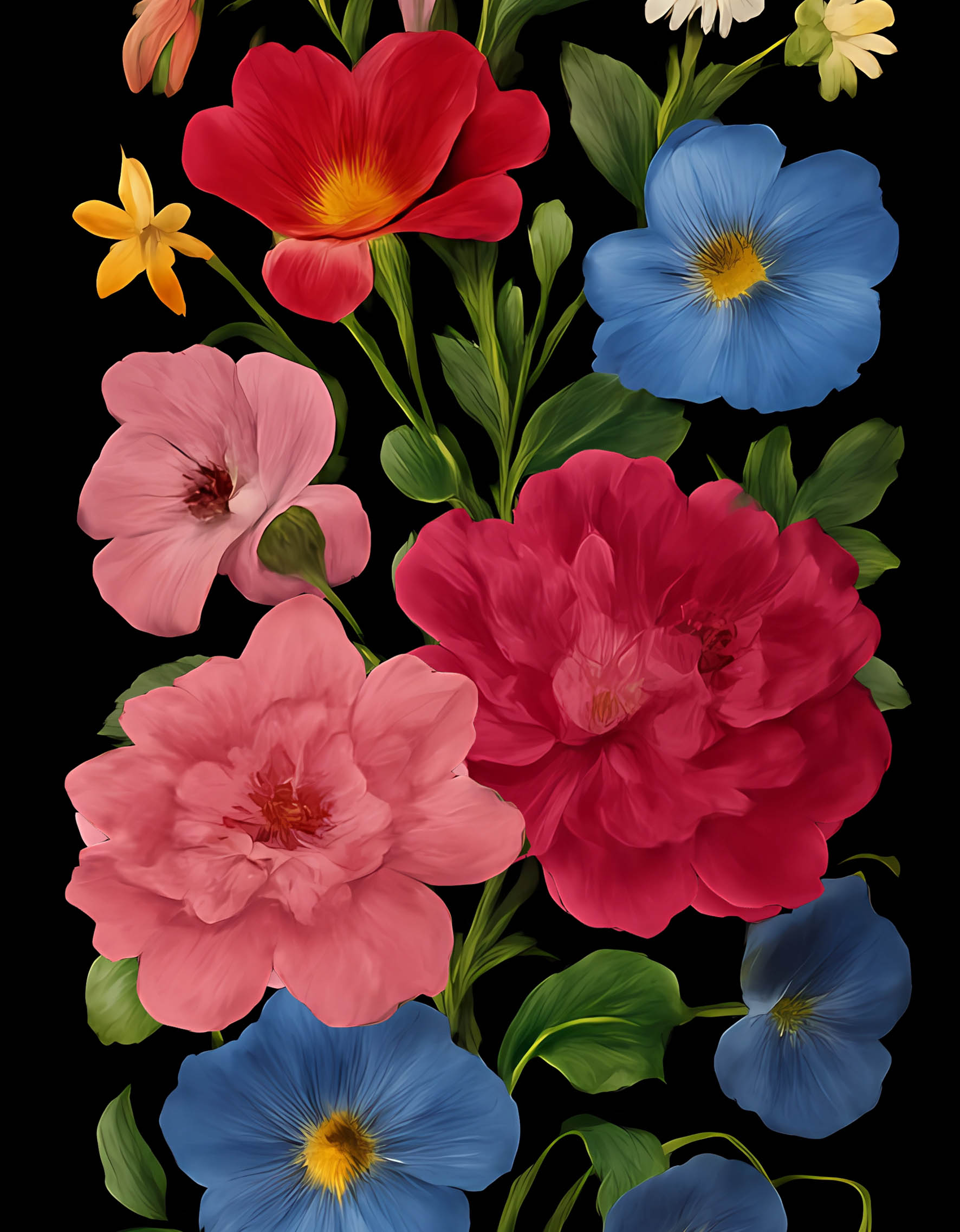 Flower - 100% silk