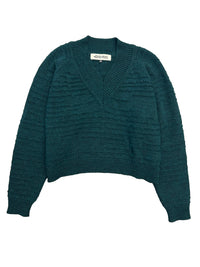 Claire Cropped Dark Aqua