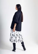 Flora Ruffled Shirt in black