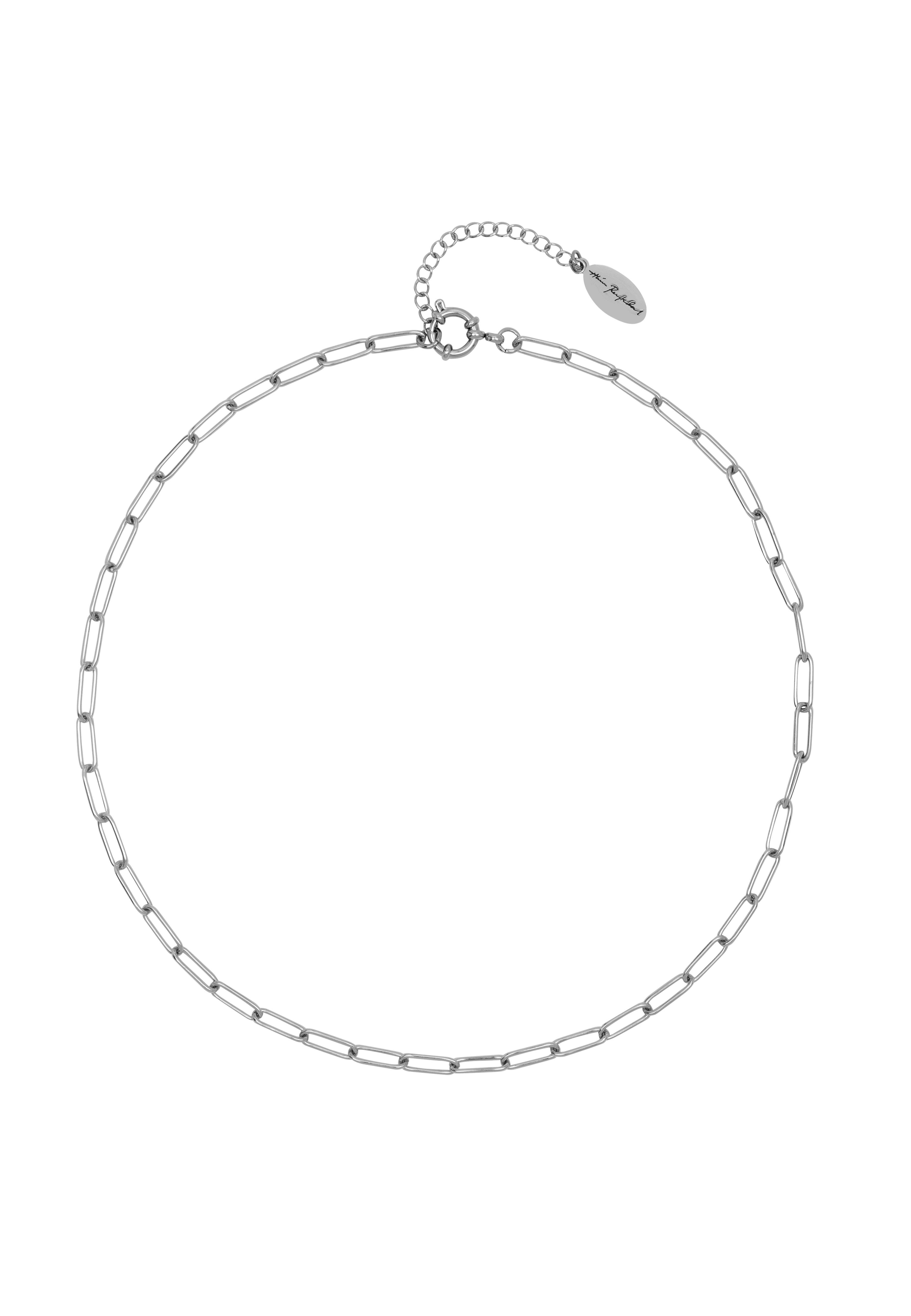 Charm - stál hálsmen, keðja með flötum hlekkjum
