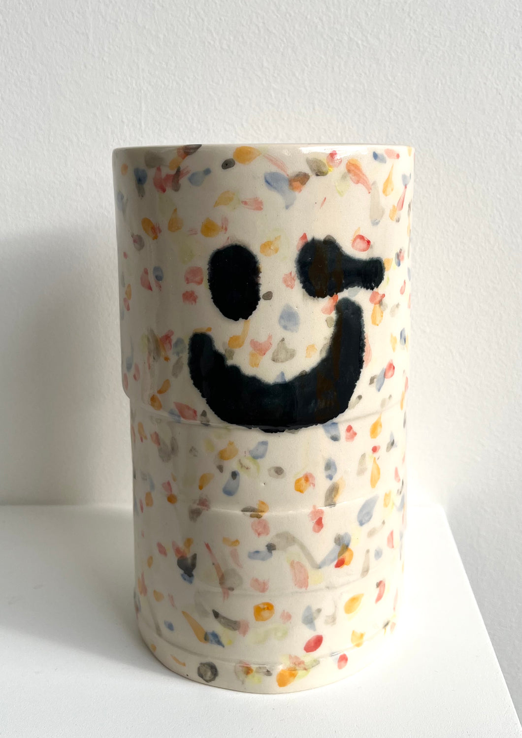 “You are funny” vase - multi dot