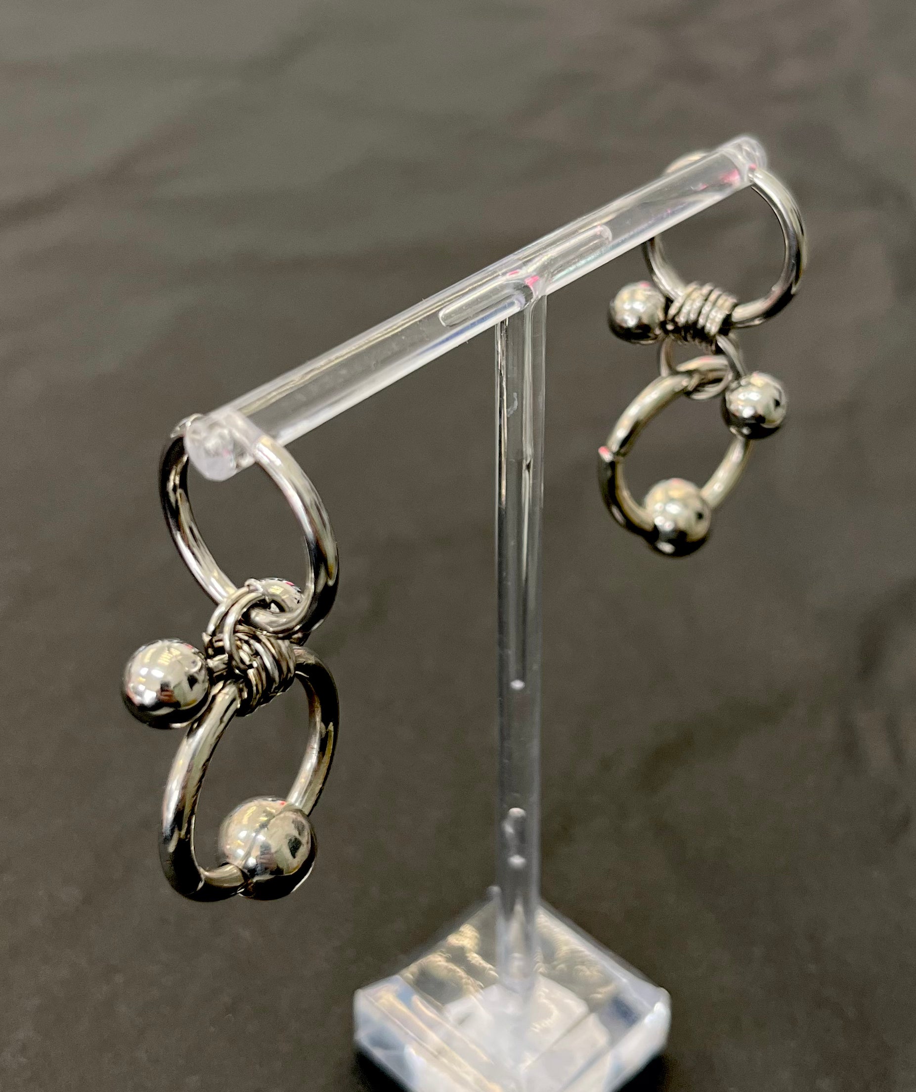 Piercing Hoops Earrings - silver