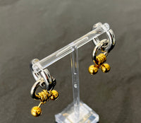 Chunky Piercing Earrings - gold&silver