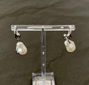 Pearl Piercing Earrings - silver