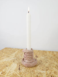 Extruded candle holder- soft pink - nr.02