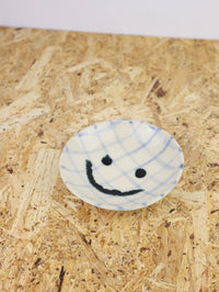 S - You are funny trinket bowl - blue grid