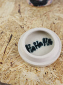 You are funny trinket jar- Blue & red pattern