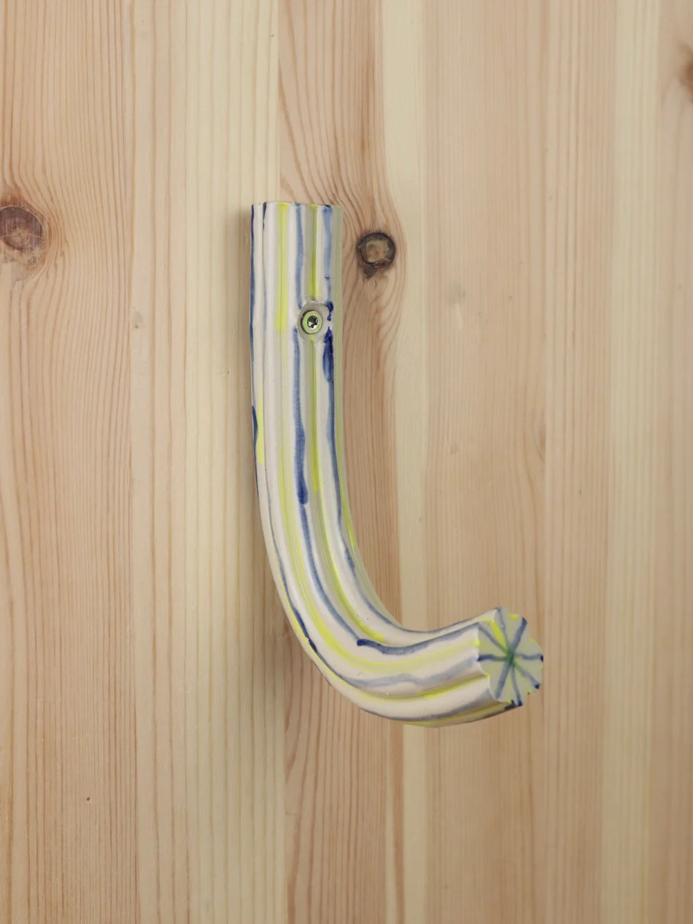 "blue and yellow stripes" Extruded hanger