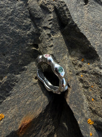 Wrack and atlantic wolffish tooth RING