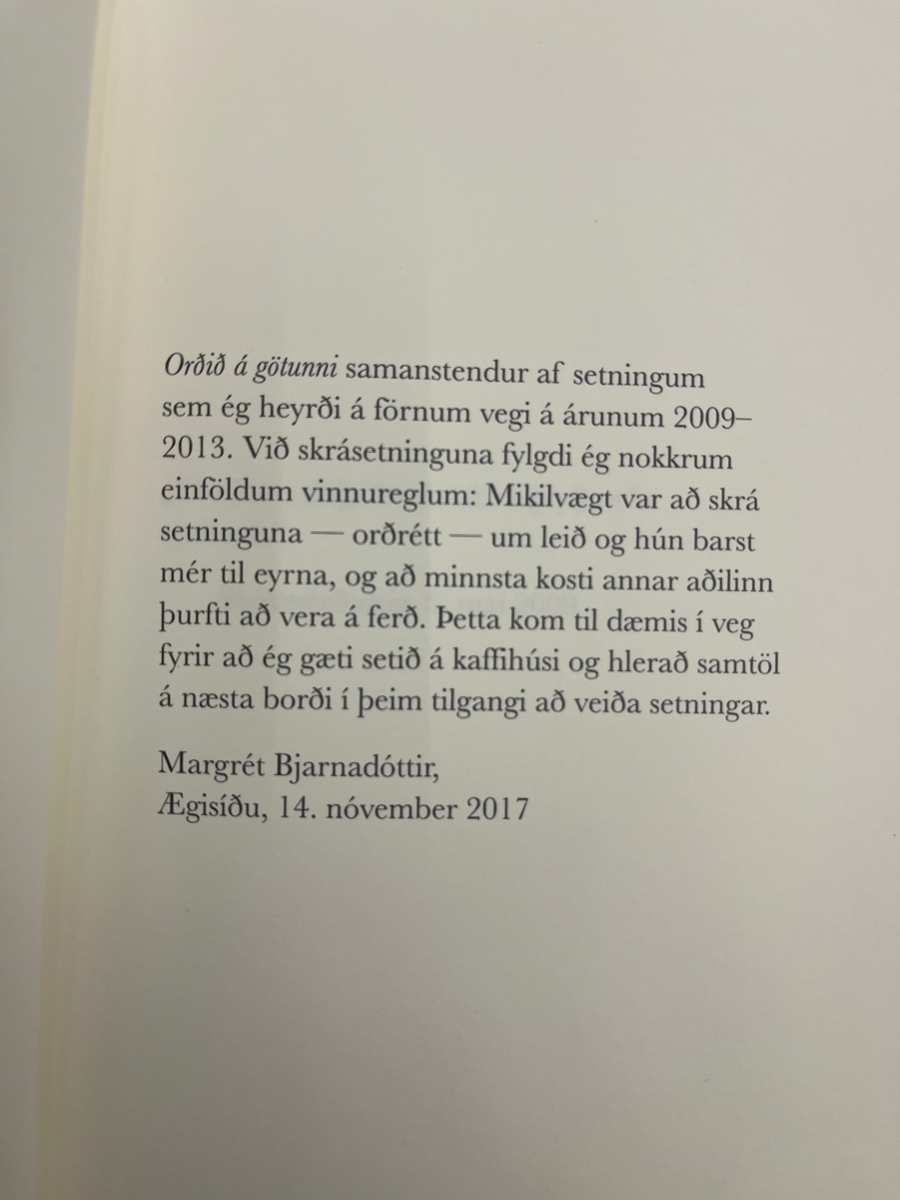 Orðið á götunni