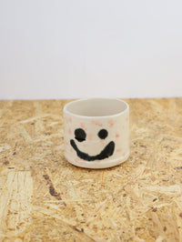 You are funny cup in pink dots
