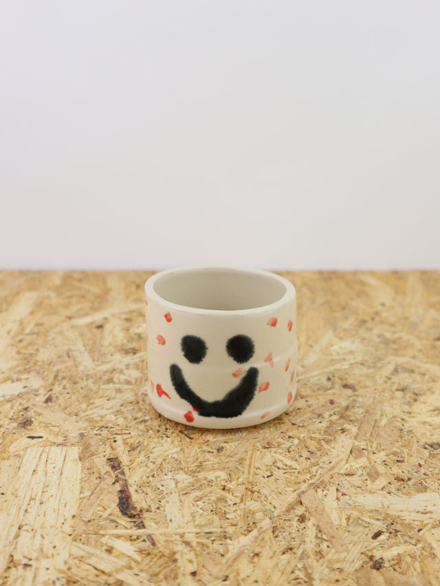 You are funny cup in red dots