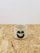 You are funny cup in blue and orange dots