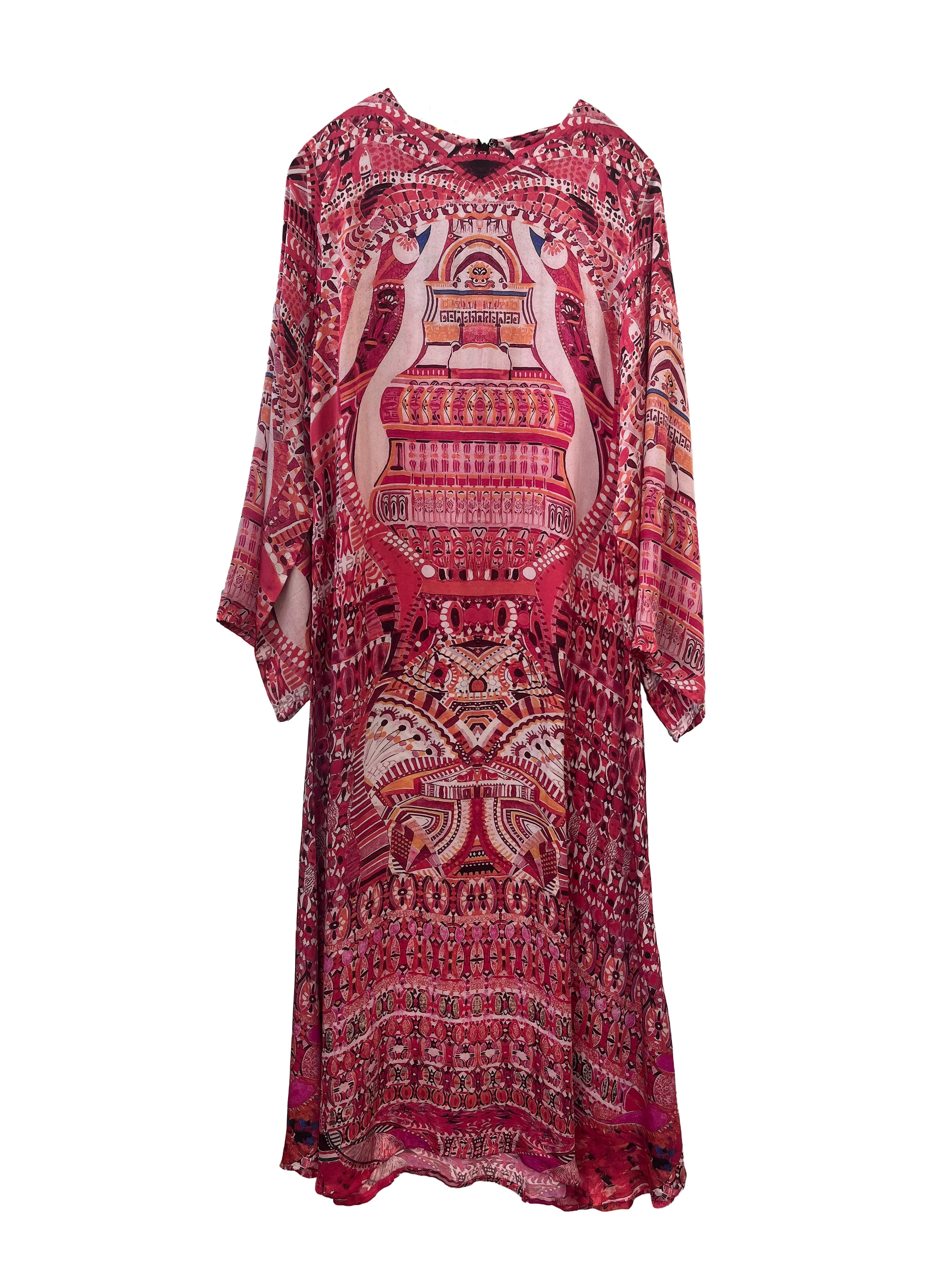 Garnet Profond silk dress