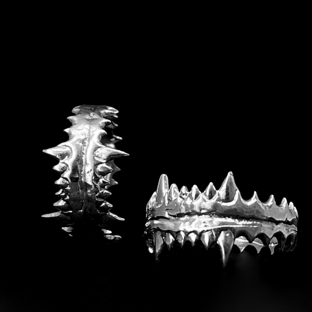 BE KOLD Earrings 'reversed' - Gull og silfur