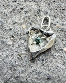 One of a kind heart with tourmaline