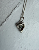 One of a kind heart with tourmaline
