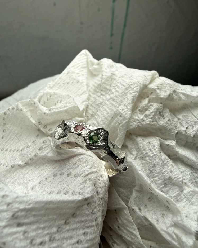 JÖKULL ring- 2x tourmaline