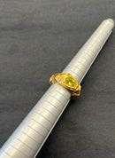 EYJA Hringur - Gull með zircon stein.